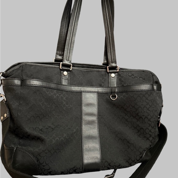 Coach Handbags - Coach Black Signature Bag